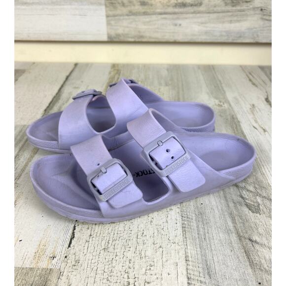 Birkenstock Women’s 6.5 Purple Arizona EVA Beach Lightweight Slip-On Sandals - Picture 1 of 8